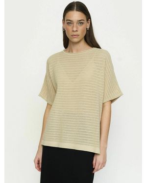 SOFT REBELS Sweater Sradler - Natur