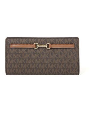 Michael Kors Portemonnaie Carson Large Snap Wallet - Braun