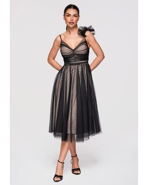 Ombre Abendkleid - Schwarz