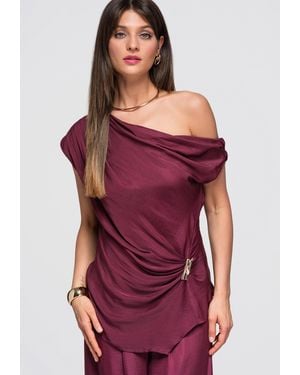 Ombre Bluse - Rot
