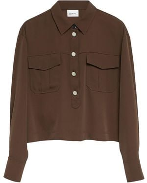 Comma, Bluse - Braun