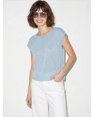 Bianco Lucci Top Strickoberteile - Blau