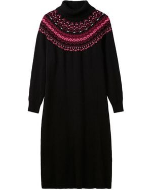 Sheego Strickkleid - Schwarz