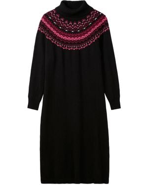 Sheego Strickkleid - Schwarz