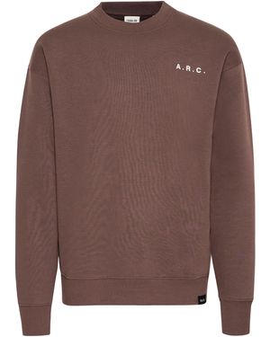 Solid Sweatshirt Hannes - Braun