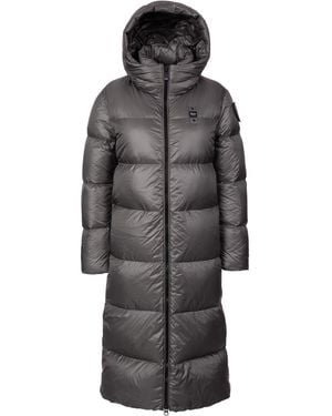 Blauer Mantel Celia - Grau