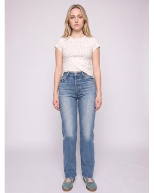 Levi's Levis Jeans Ribcage Full Length Dance Around - Blau
