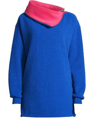salzhaut Oversizepullover Obrosch - Blau