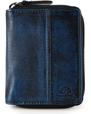 Greenburry Geldbörse Destressed - Blau