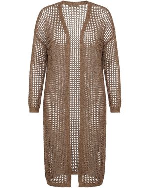 MIAMODA Strickjacke - Braun
