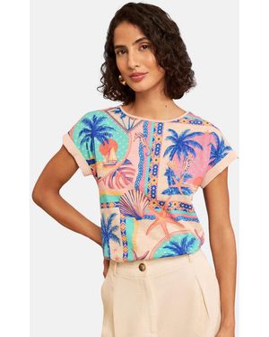 Love & Roses T-Shirt - Blau