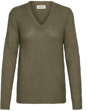 Oxmo V-Ausschnitt-Pullover Oxfsinvi Pu 1 - Grün