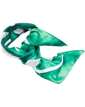 Another Cotton Lab Mosaic Silk Scarf - Grün