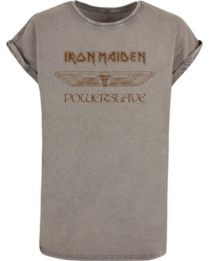 Merchcode Shirt Powerslave - Grau