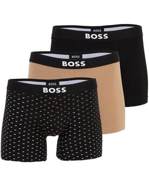 BOSS Boxershorts Boxerbr3P - Schwarz