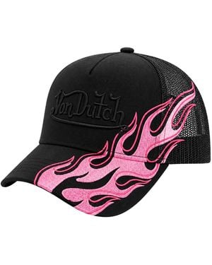 Von Dutch Cap Feuer - Schwarz