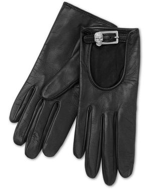 Philipp Plein Fingerhandschuhe Skull - Schwarz