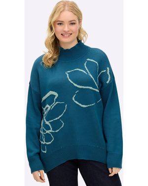 Sheego Pullover - Blau