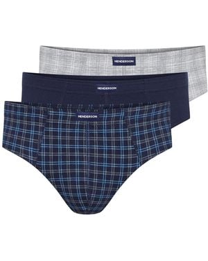 Henderson Slip Klassische Slips 3Er-Pack Aus Baumwolle Bequem Atmungsaktiv Classic Xxl - Blau