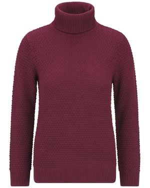 Goldner Pullover - Rot