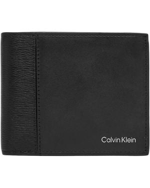 Calvin Klein Portemonnaie Refined Mix Bilfold W Coin Portafogli - Schwarz