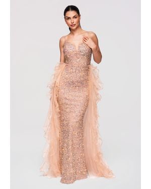 Ombre Abendkleid - Pink
