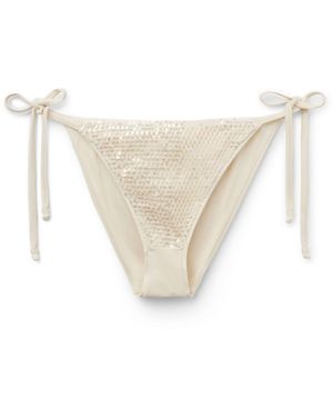 Calzedonia Bikinihose Sequin Net - Weiß