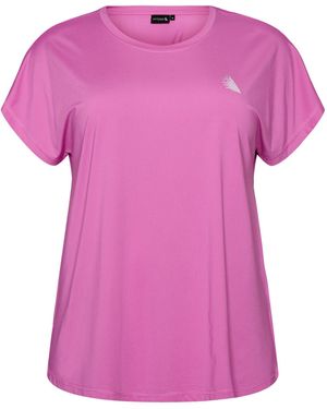 Active By Zizzi T-Shirt Abasic - Pink