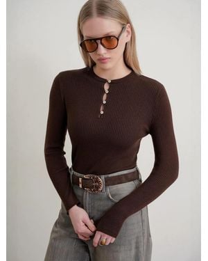 MixRay Pullover - Braun