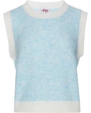 myMo Pop Strickweste Pop - Blau