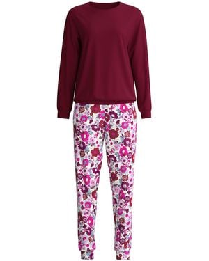 CALIDA Pyjama Spring Flower Dreams - Rot