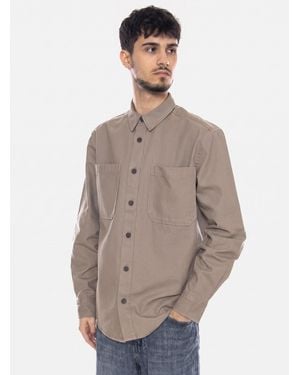 Only & Sons Hemd Only &Amp; Sons Onsalp Canvas Overshirt - Grau