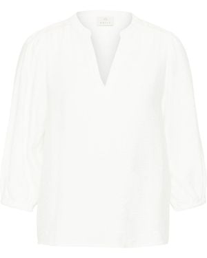 Kaffe Bluse Kaalberta - Weiß