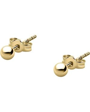 Christ Damen-Ohrstecker 585Er Gelbgold - Mettallic