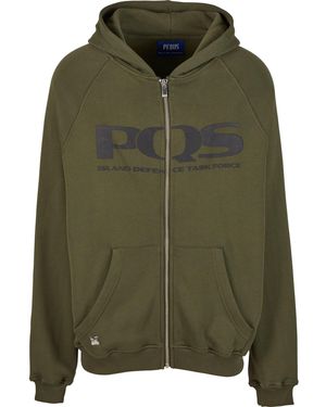 Pequs Sweatjacke - Grün