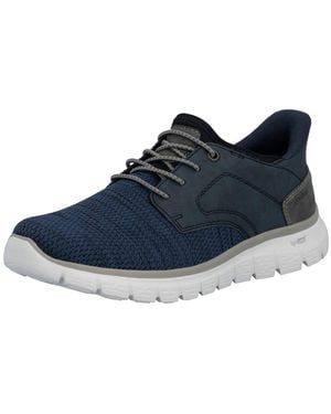 Rieker Slip-On Sneaker, Freizeitschuh, Halbschuh, Schlupfschuh, Gepolsterter Fersenabschluss - Blau