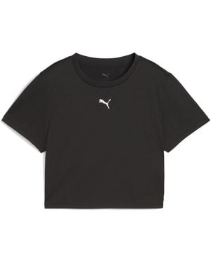 PUMA Sportshirt 'Tad Essentials' - Schwarz