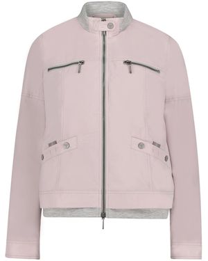 AMBER & JUNE Sommerjacke Mit Stehkragen - Pink
