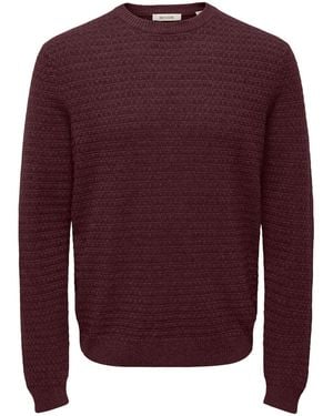 Only & Sons Pullover Onsloui - Rot