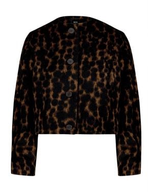 Zero Casual-Blazer Mit Jacquard - Schwarz