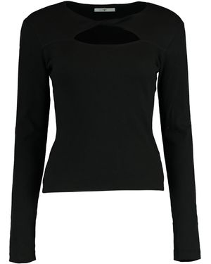 Hailys Shirt 'Holey' - Schwarz