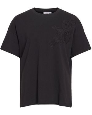 Vila T-Shirt Vivora - Schwarz