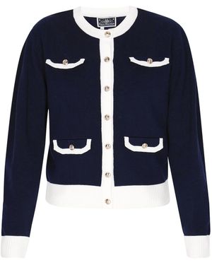 DreiMaster Maritim Strickjacke - Blau