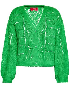 swirly Strickjacke - Grün