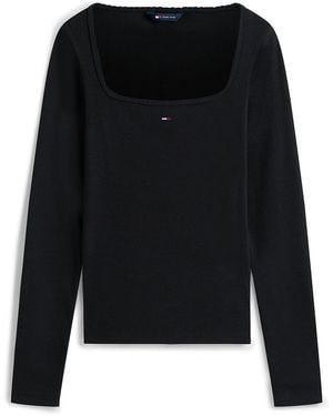 Tommy Hilfiger Langarmshirt - Schwarz