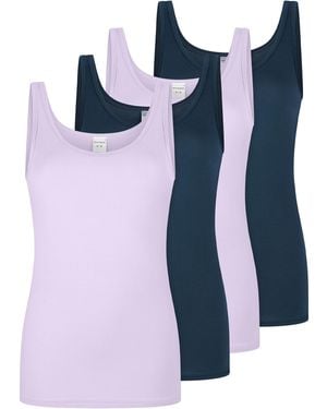Schiesser Unterhemd Modal Essentials - Blau