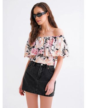 MixRay Bluse - Weiß