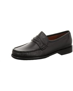 Sioux Hausschuh Slipper Herren Como Echtleder - Schwarz