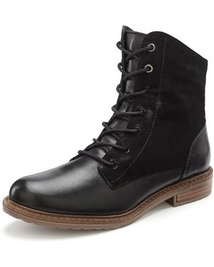 Lascana Schnürstiefelette - Schwarz