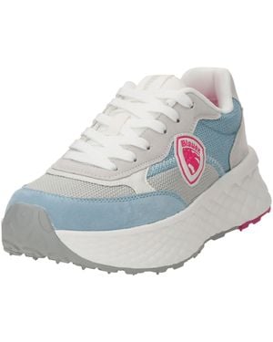 Blauer Sneaker - Weiß